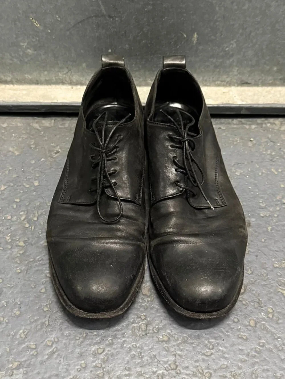 OFFICINE CREATIVE LABORATORIO BLACK LEATHER SHOES
